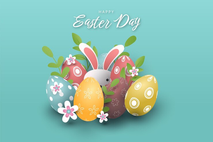 Vector realistic easter day background