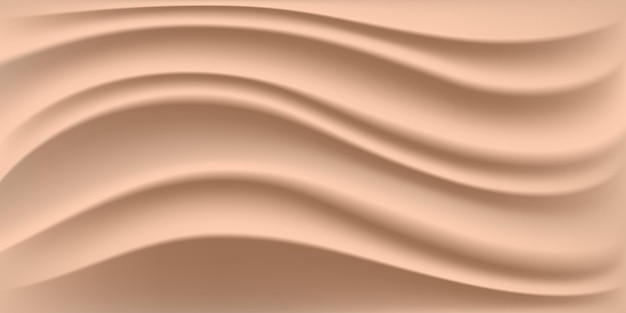 Realistic foundation creamy texture for beauty products ad 3d effect Foundation liquid design