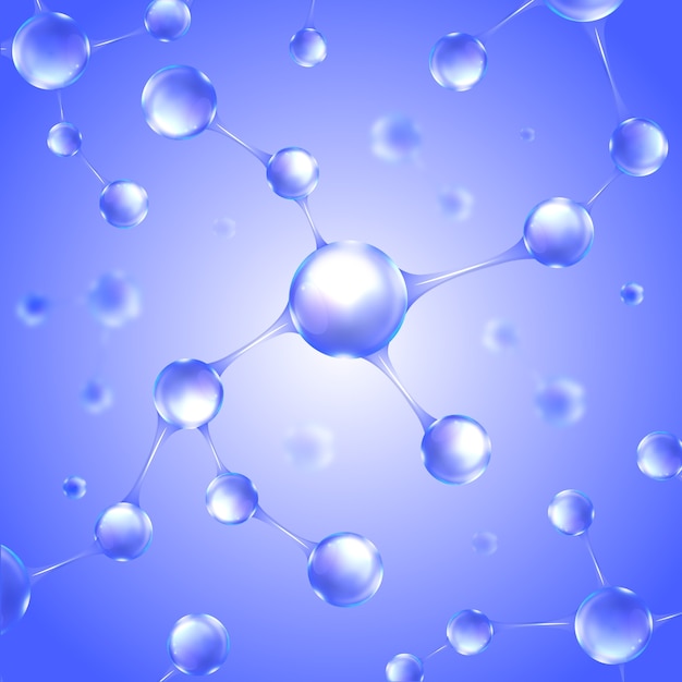 realistic molecules illustration