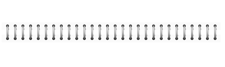 Vector realistic pages spiral metal binding element mockup