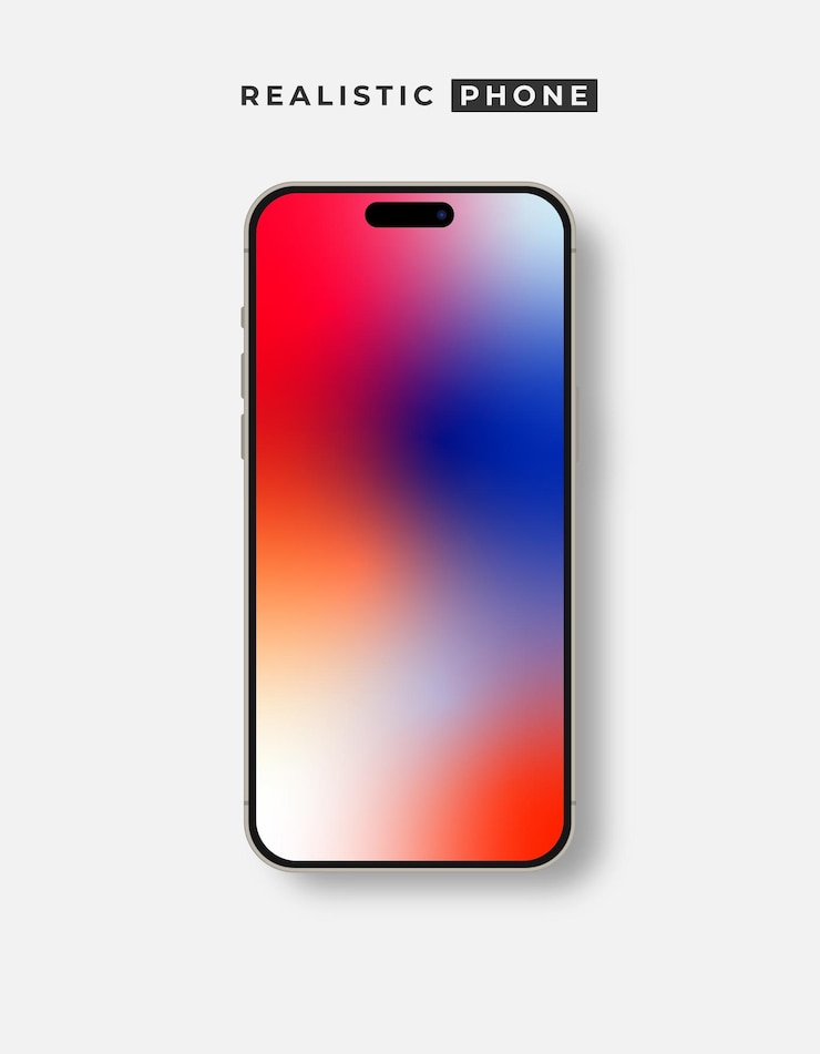 Vector realistic phone