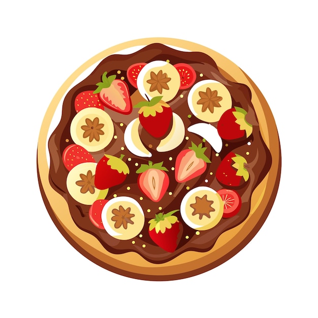 realistic pizza vector illustration concept