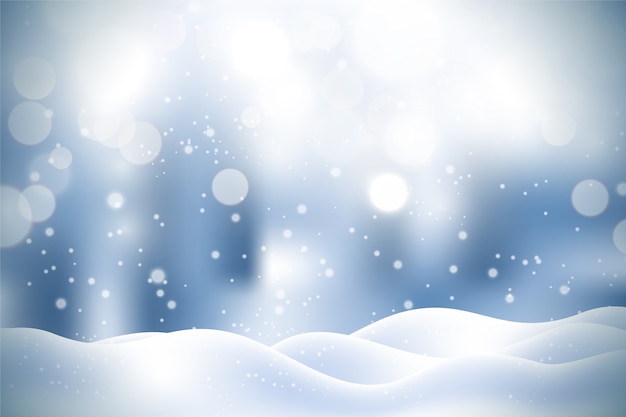 realistic snowfall background