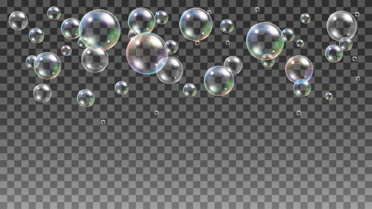 Vector realistic soap bubble background vector