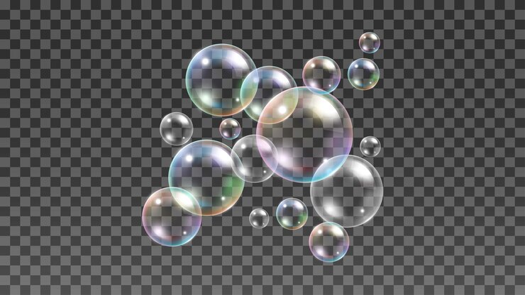 Vector realistic soap bubble background vector