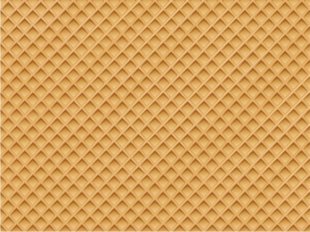 realistic waffle texture pattern Vector background