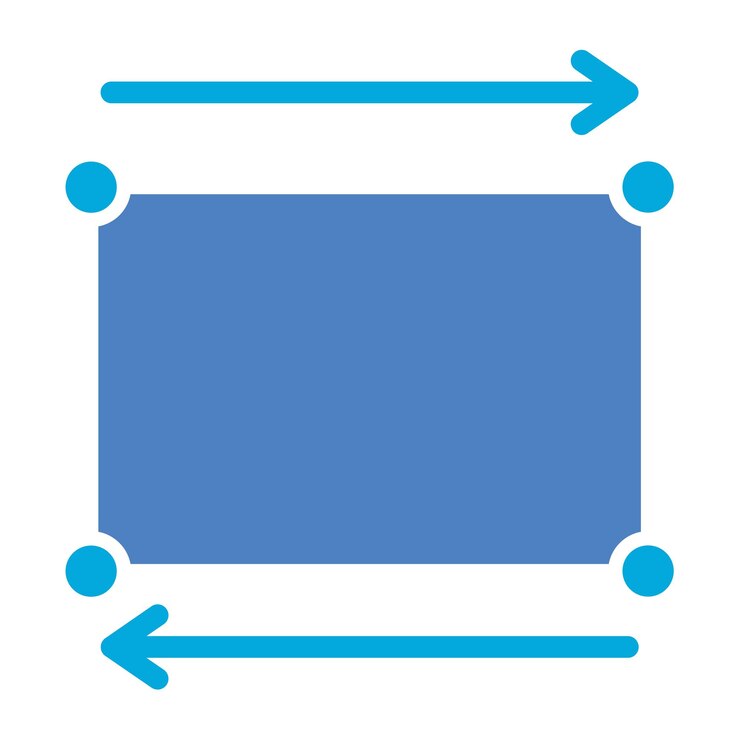 Vector rectangle icon