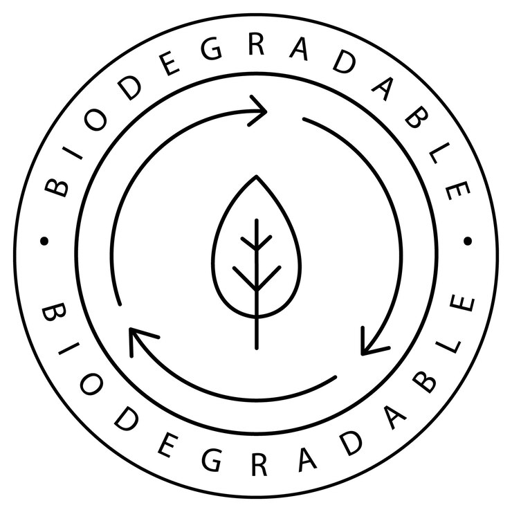 Vector recyclable eco biodegradable nature vector icon design