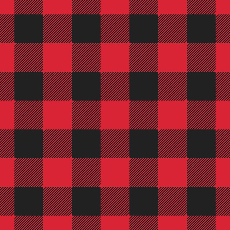 Vector red and black plaid pattern design