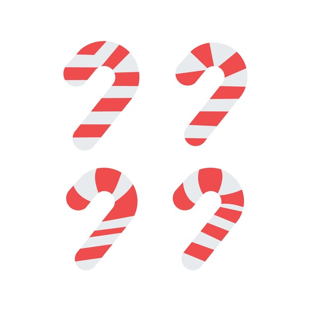 Red and white santa stick vector design