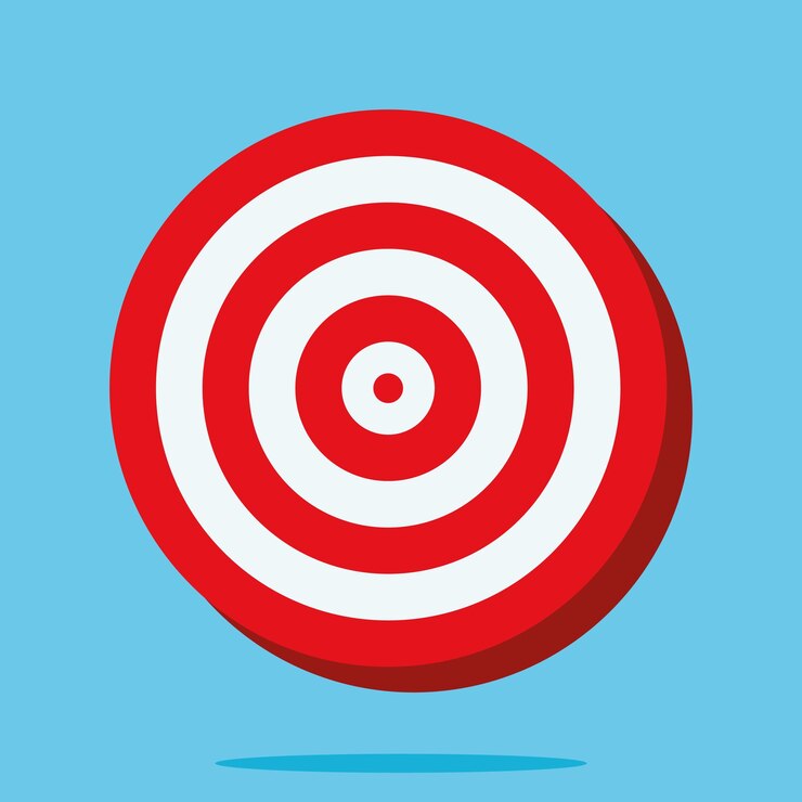Red and white target shooting