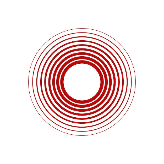 Red circles frame
