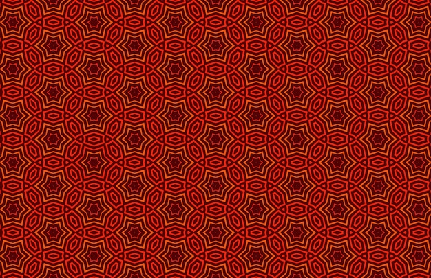 Red Stars geometric fabric pattern