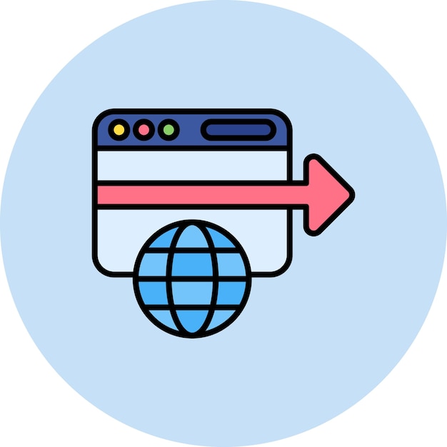 redirect flat illustration