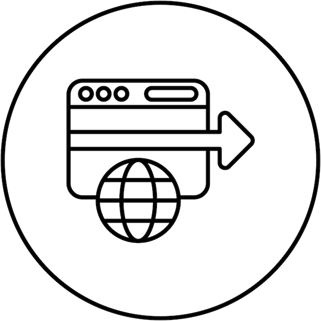redirect icon vector image can be used for internet marketing