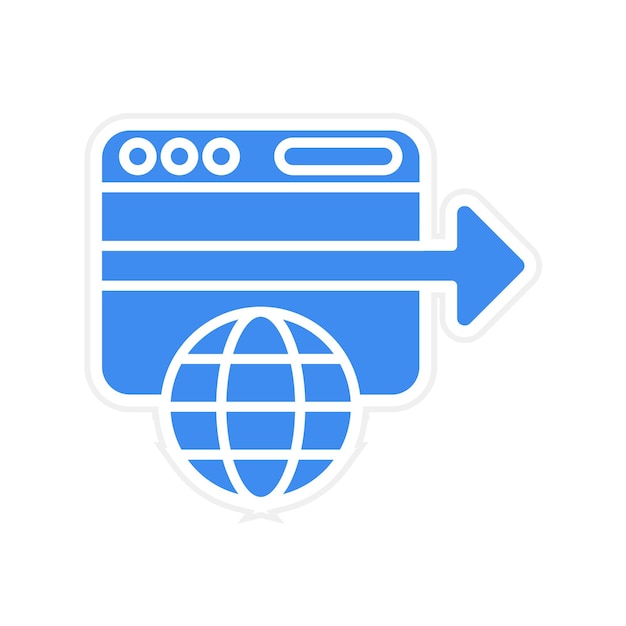 redirect icon vector image can be used for internet marketing