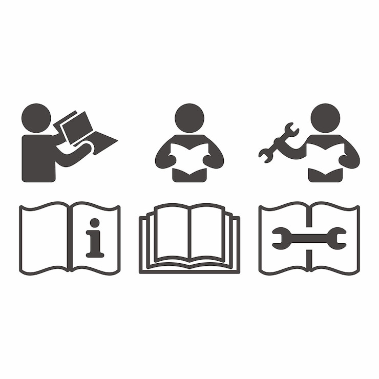 Refer to instruction manual flat symbol