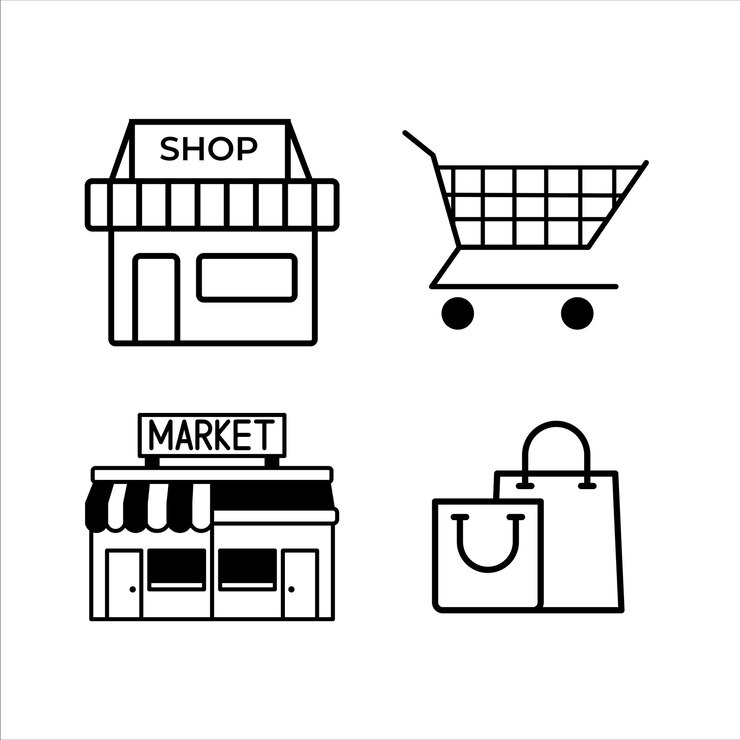 Retailer and shopping icons 2