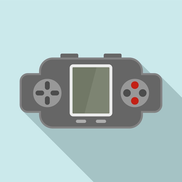 Retro gamepad icon Flat illustration of retro gamepad vector icon for web design