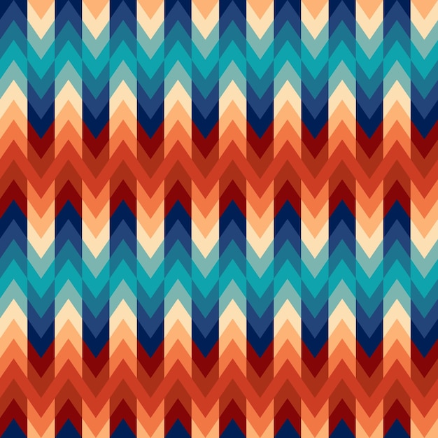 retro geometric abstract vector seamless pattern background
