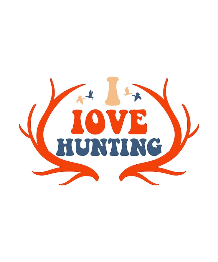 Vector retro hunting tshirt design