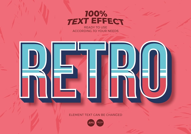 Retro Text Effect