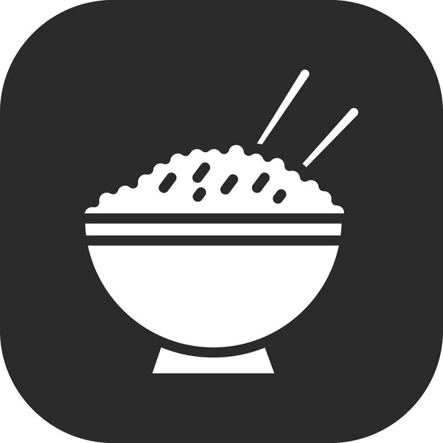 Rice vector icon illustration of Food Delivery iconset