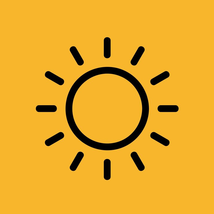 Rising Sun icon to be used for many commercial activities