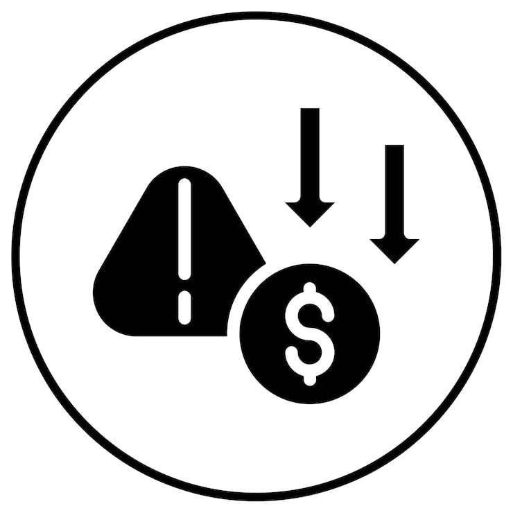 Vector risk reduction icon