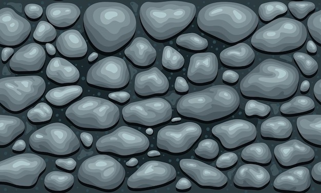 River Stone Seamless Pattern for Texture Background