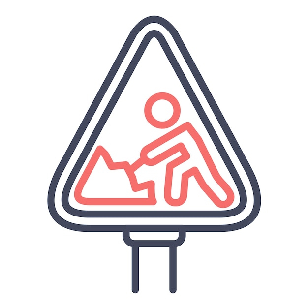 road work vector illustration style