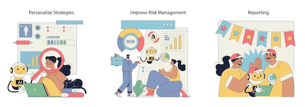 Robot advisor assists in data analysis with personalized strategies risk management improvements and