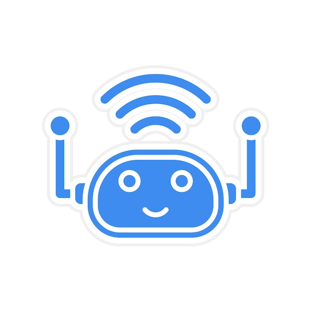 Robot Assistant icon vector image Can be used for Untact World