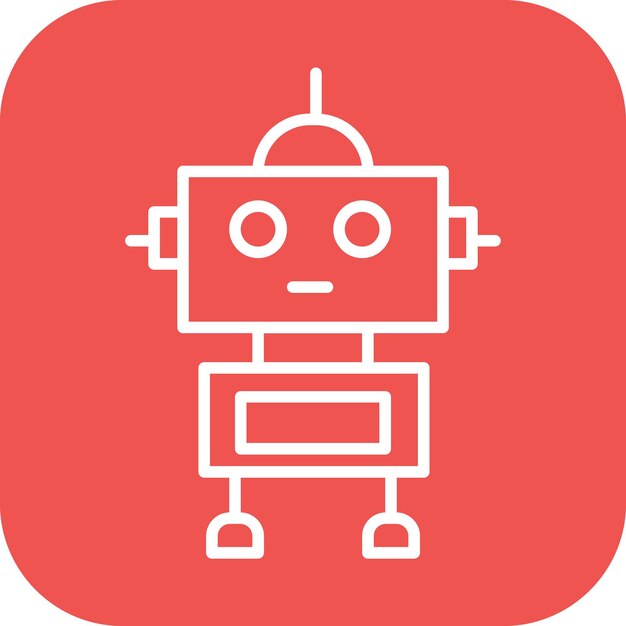 Robot icon vector image Can be used for Humans