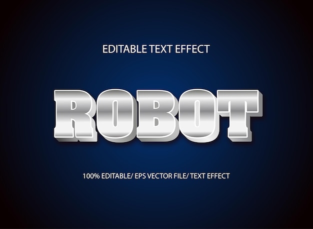 Robot text effect