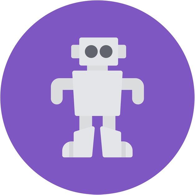 robot toy icon vector image can be used for robotics