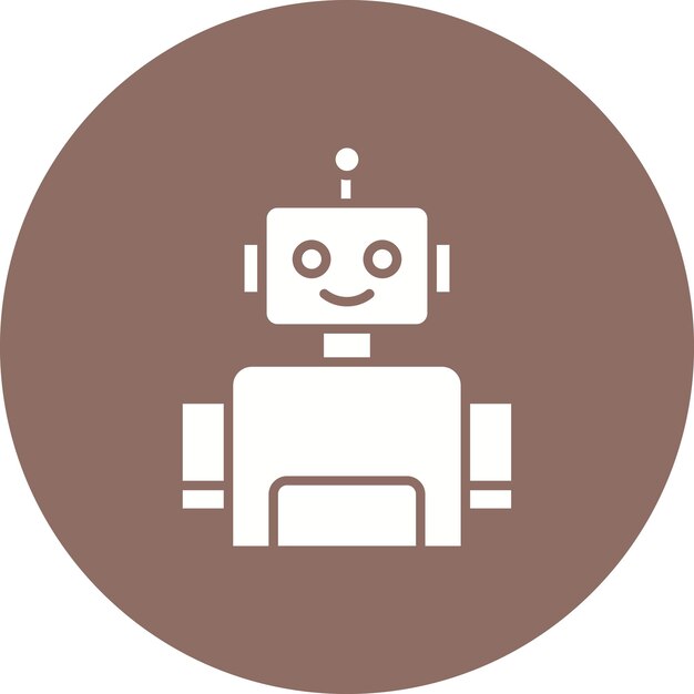 Robot vector icon Can be used for Children Toys iconset