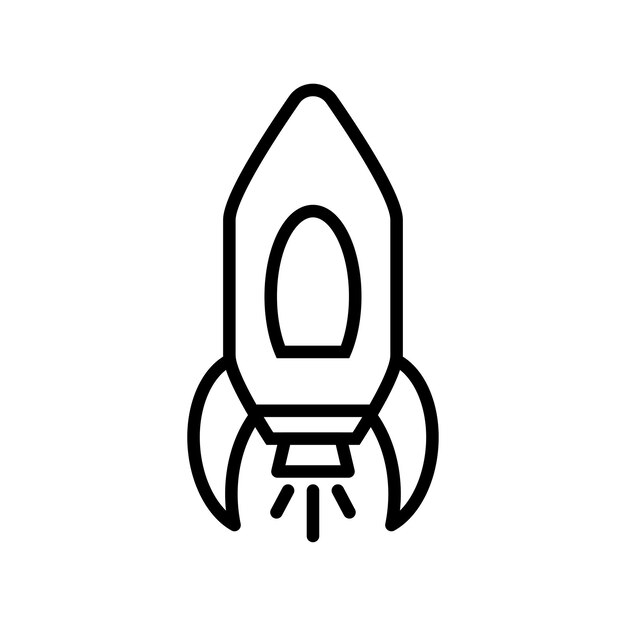 rocket icon vector template logo trendy collection flat design