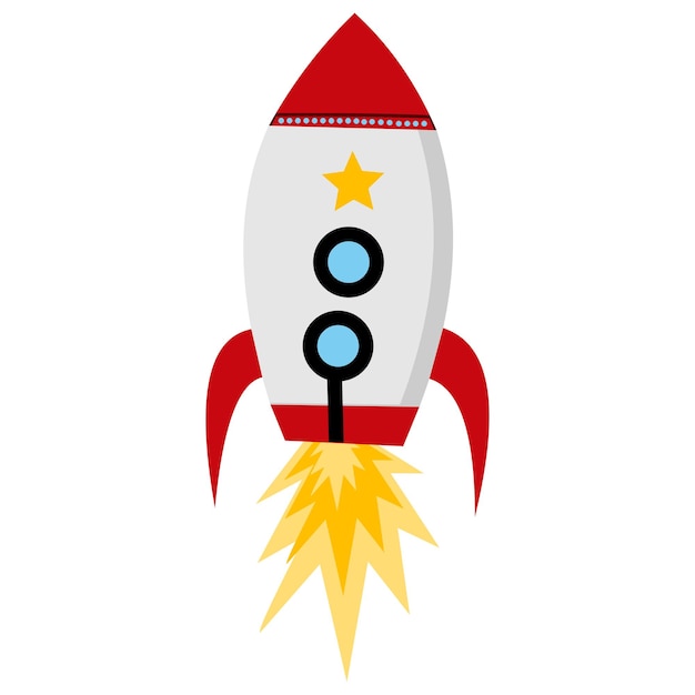 Rocket Space Illustration