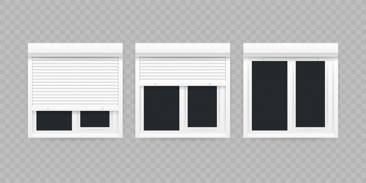 Vector roll up shutter, great  for any purposes.   illustration.