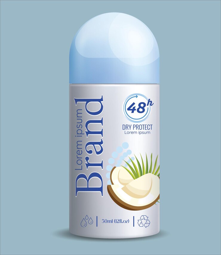 Rollon body antiperspirant deodorant bottle 3D The bottle is white and closed with a screw cap