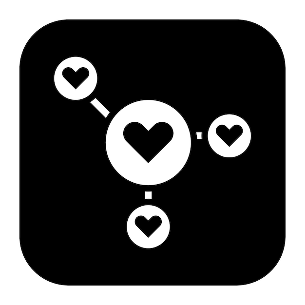 romance hub icon vector image can be used for dating app
