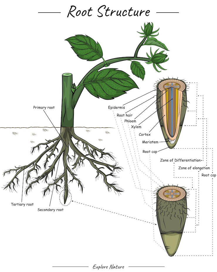 Vector root structure