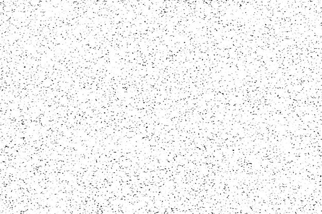 Rough Black Grunge Texture on White Background Gritty Vector Illustration with Distressed Effect