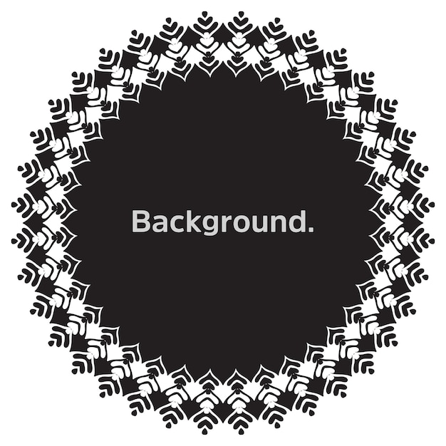 round frame simple template background