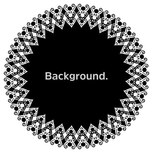 round frame simple template background