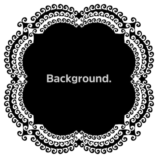 round frame simple template background