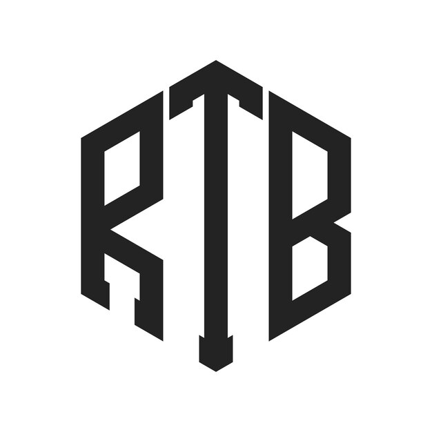 RTB Logo Design Initial Letter RTB Monogram Logo using Hexagon shape