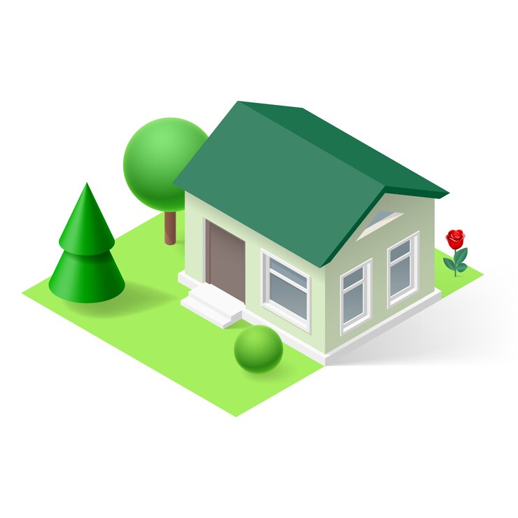 Vector rumah isometrik