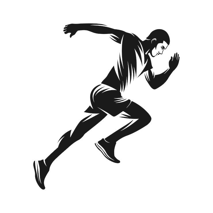Vector run icon